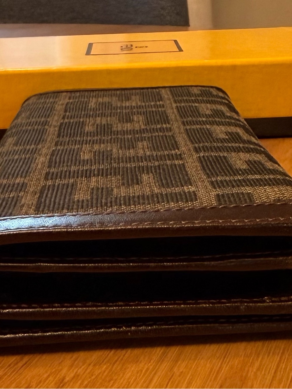Fendi Brown Zucca FF Continental Wallet with Dark Trim - Picture 7 of 8
